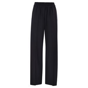 Brunello Cucinelli Women Tropical Luxury Wool Loose Trousers